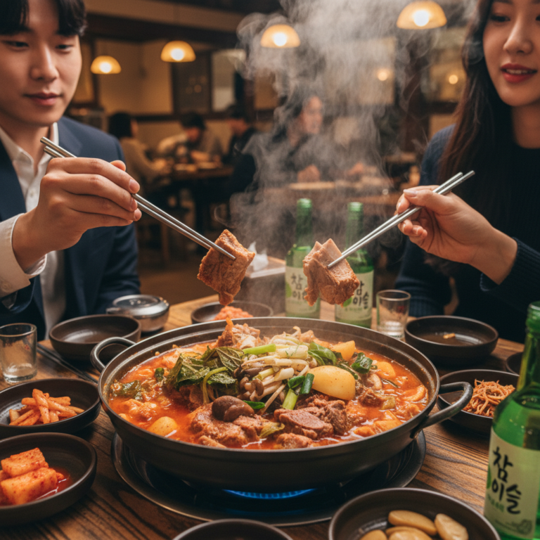 韓国デート、アテンドでカムジャタン！