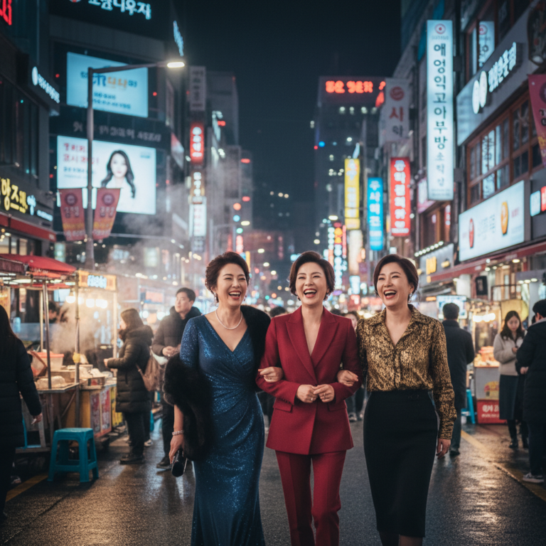 明洞で楽しむ韓国熟女ナイト！