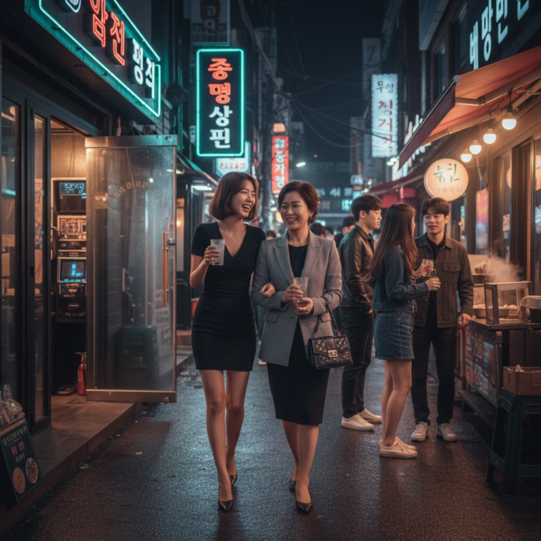 アガシと熟女：韓国夜遊びの言葉と文化