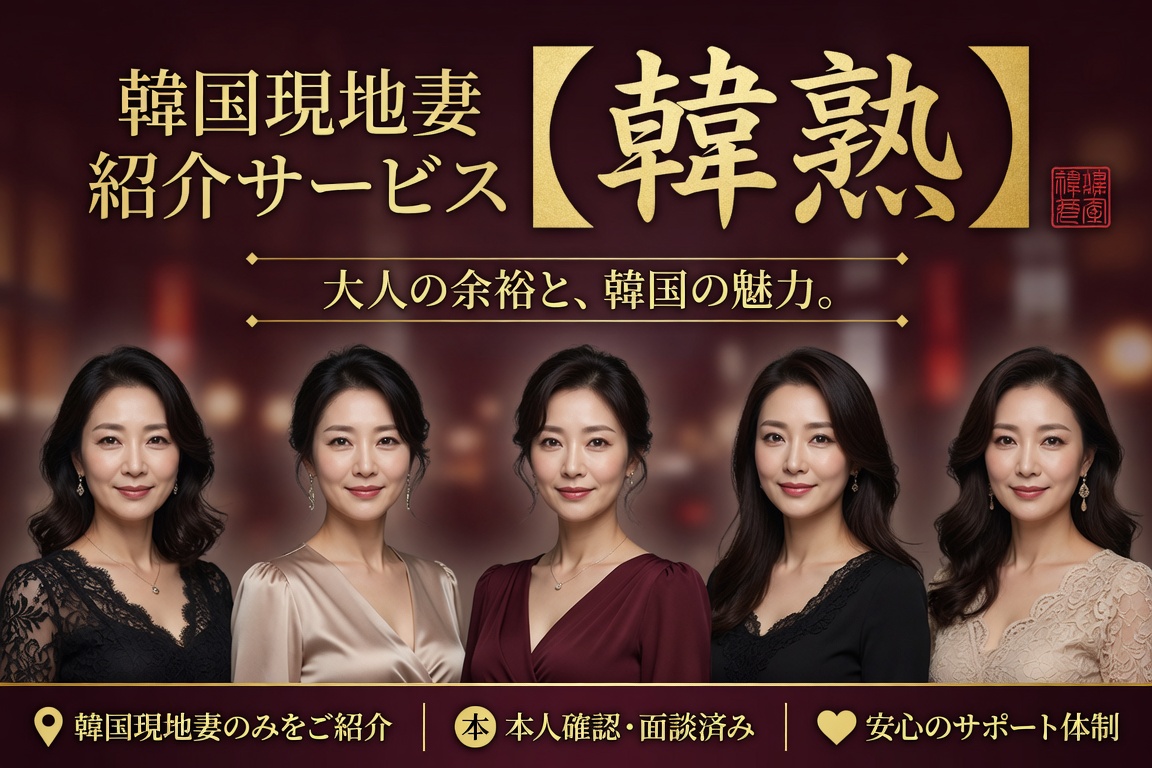 韓国現地熟女の同伴アテンドサービス【韓熟】